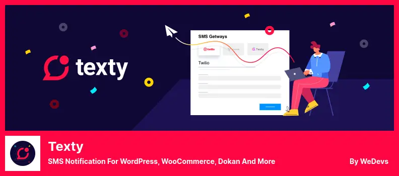 Texty Plugin - SMS Notification for WordPress, WooCommerce, Dokan and more