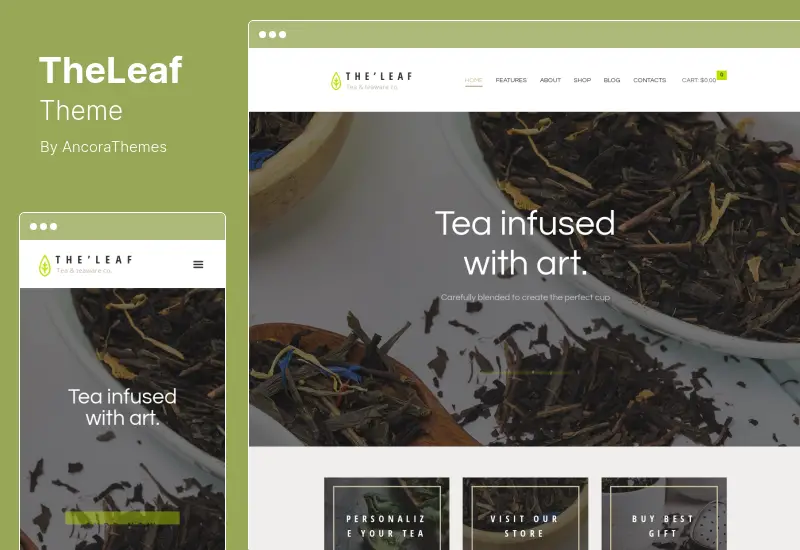 TheLeaf Theme - Tea Production Company & Online Coffee Shop WordPress Theme