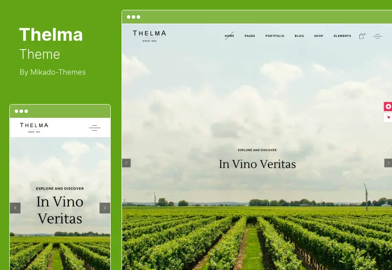 Thelma Theme - Winery WordPress Theme