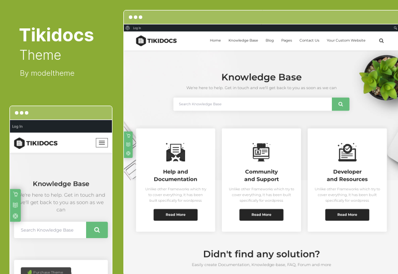 Tikidocs Theme - Knowledgebase  Support Forum WordPress Theme  RTL