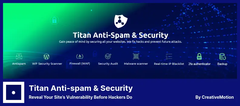 Titan Anti-spam & Security Plugin - Reveal Your Site’s Vulnerability Before Hackers Do
