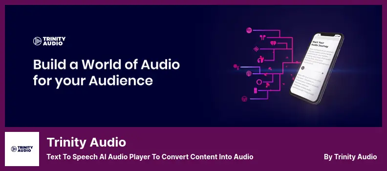 Trinity Audio Plugin - Text to Speech AI Audio Player to Convert Content Into Audio