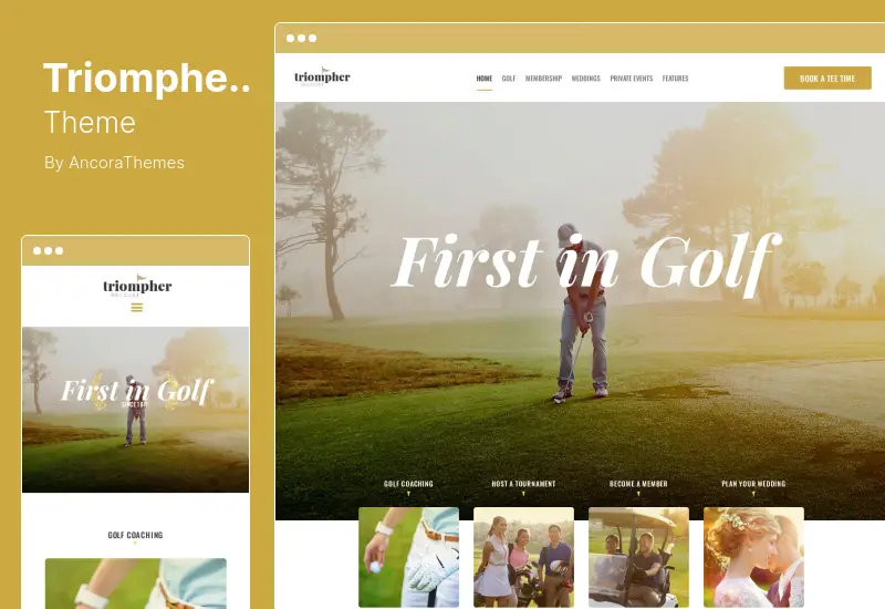 Triompher Theme - Golf Course  Sports Club WordPress Theme