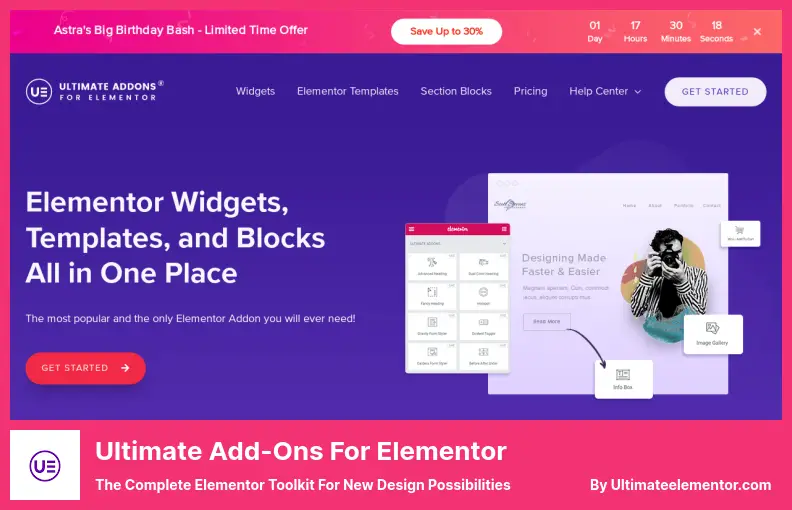 Ultimate Add-Ons for Elementor Plugin - The Complete Elementor Toolkit for New Design Possibilities