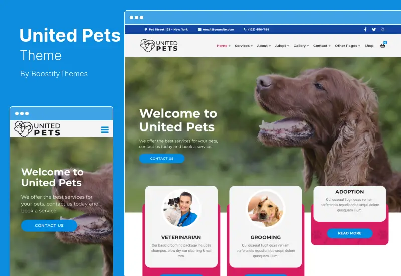 United Pets Theme - Pet Shop  Veterinary WordPress Theme