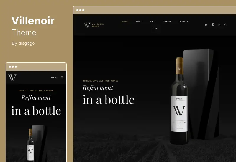 Villenoir Theme - Vineyard, Winery and Wine Shop WordPress Theme