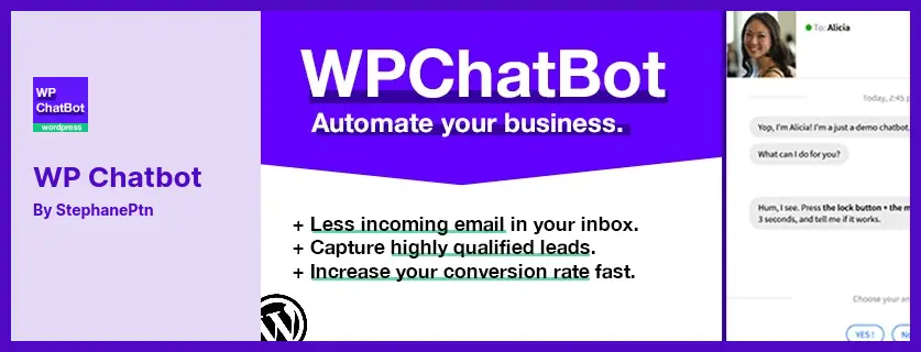 WP Chatbot Plugin - The Best WordPress Chatbot Builder