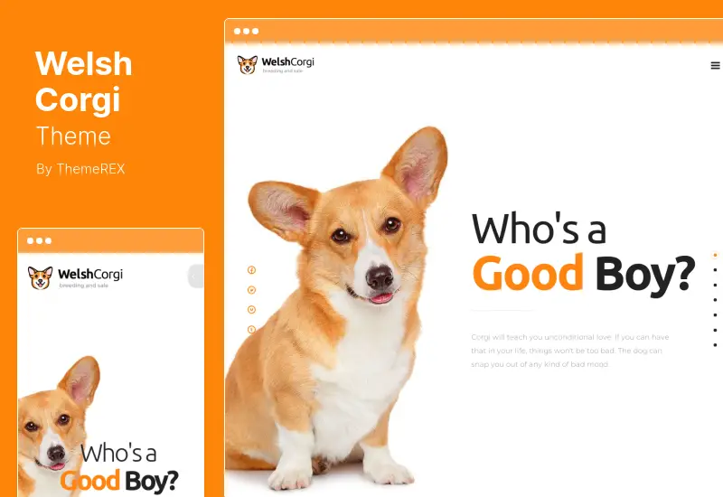 Welsh Corgi Theme - Dog Breeding and Sale WordPress Theme