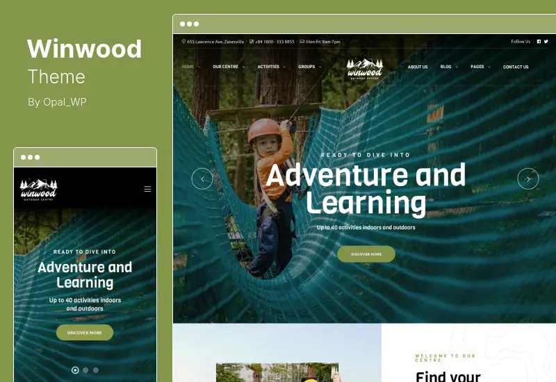 Winwood Theme - Sports and Outdoor WordPress Theme