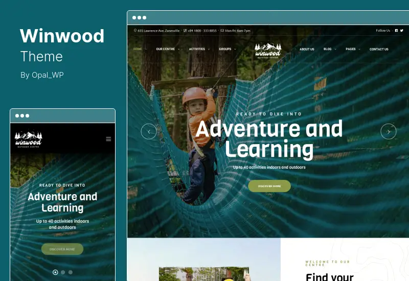 Winwood Theme - Sports  Outdoor WordPress Theme