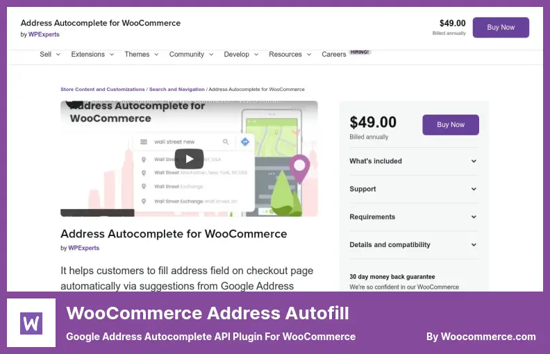 WooCommerce Address Autofill Plugin - Google Address Autocomplete API Plugin for WooCommerce