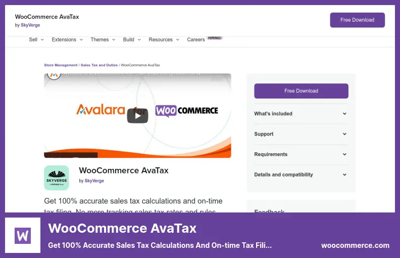 WooCommerce AvaTax Plugin - Get 100% Accurate Sales Tax Calculations and On-time Tax Filing