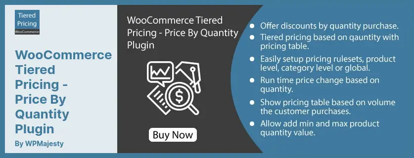 WooCommerce Tiered Pricing - Price By Quantity  Plugin - Empowers Merchants to Provide Discounts for Products
