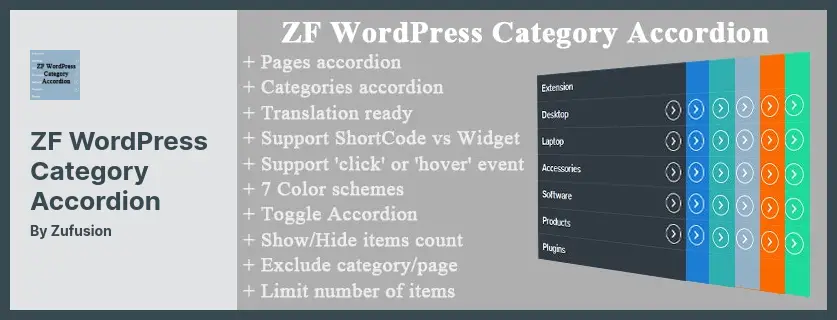 ZF WordPress Category Accordion Plugin - Categories Accordion For WordPress