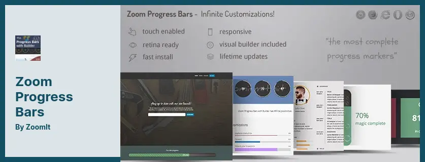 Zoom Progress Bars Plugin - Perfect Tool to Create Custom Progress Bars to Your Wishing