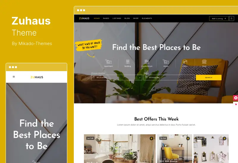 Zuhaus Theme - Real Estate WordPress Theme