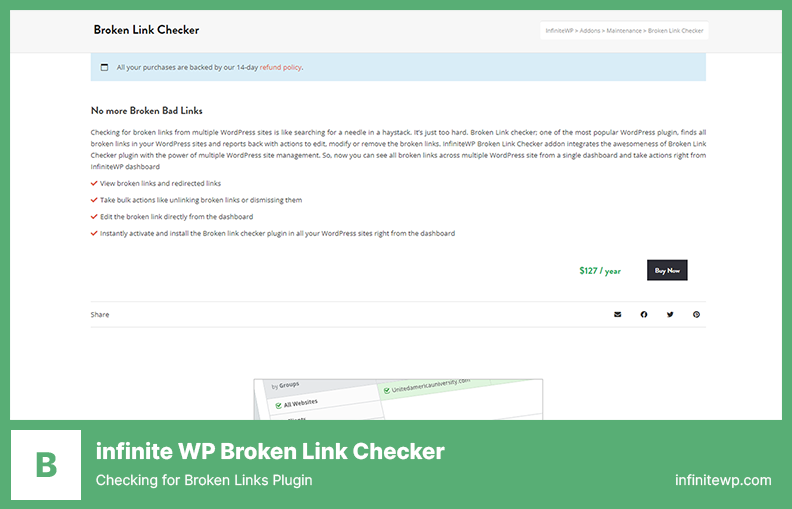 Infinite WP Broken Link Checker Plugin - Checking for Broken Links Plugin