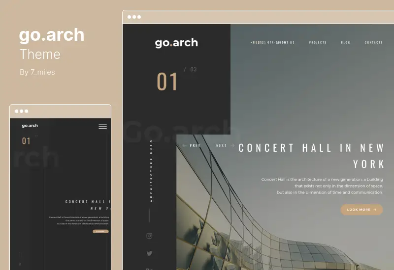 go.arch Theme - Architecture  Interior WordPress Theme