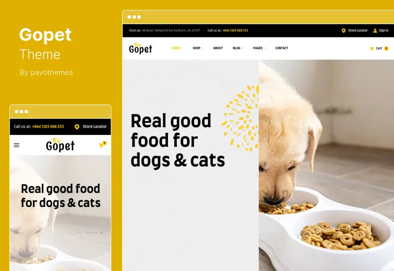 Gopet Theme - Pet Food WooCommerce WordPress Theme