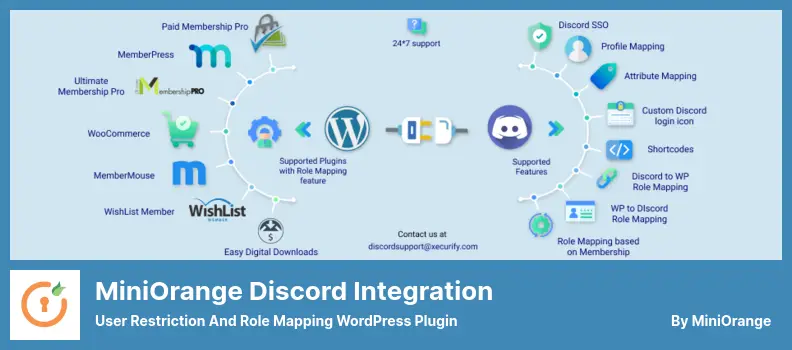 miniOrange Discord Integration Plugin - User Restriction and Role Mapping WordPress Plugin