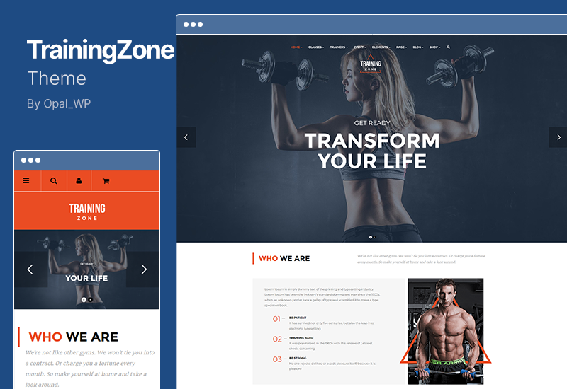 Training Zone Theme - Gym  Fitness WordPress Theme