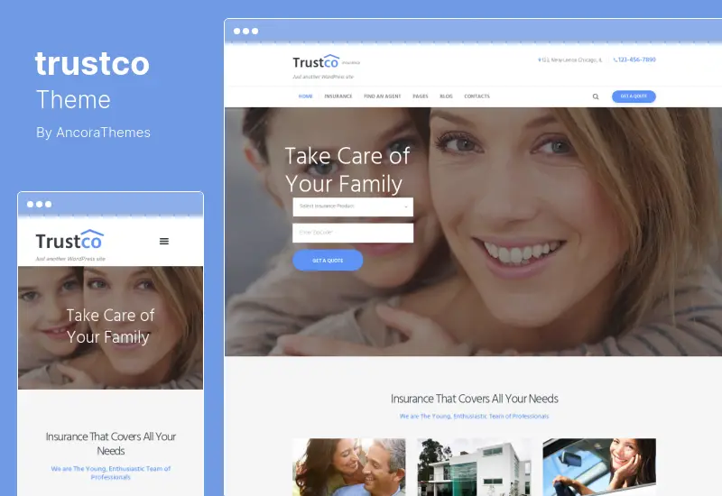 trustco Theme - Insurance Agency, Finance & Business WordPress Theme