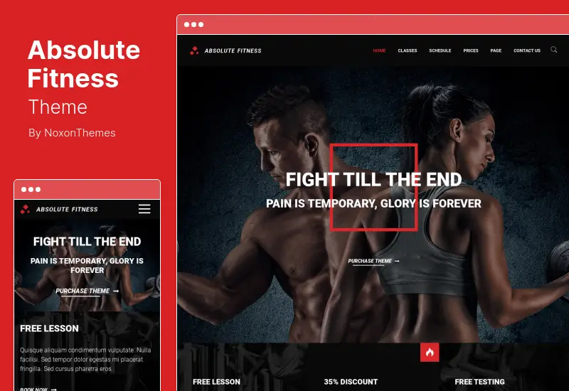 Absolute Fitness Theme - Fitness Multipurpose WordPress Theme