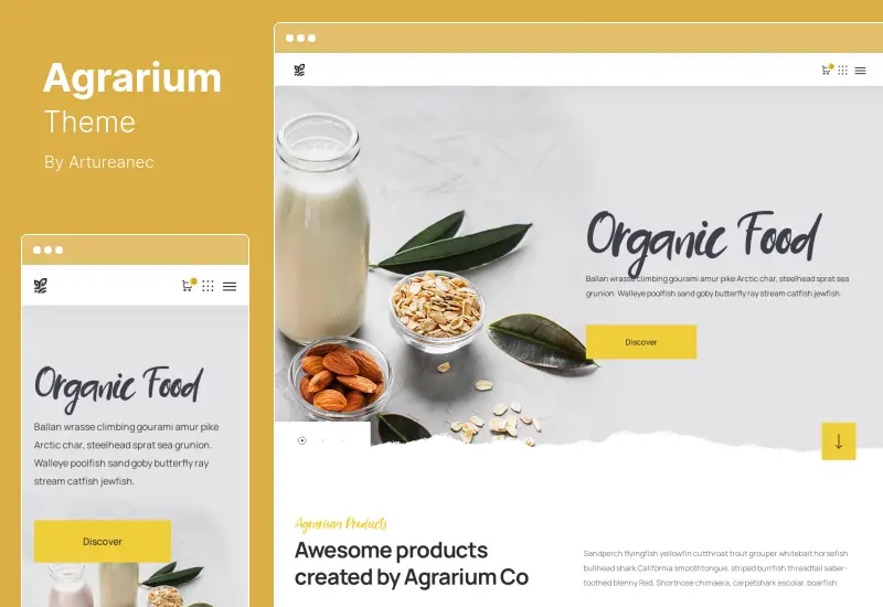 Agrarium Theme - Agriculture & Organic Food WordPress Theme