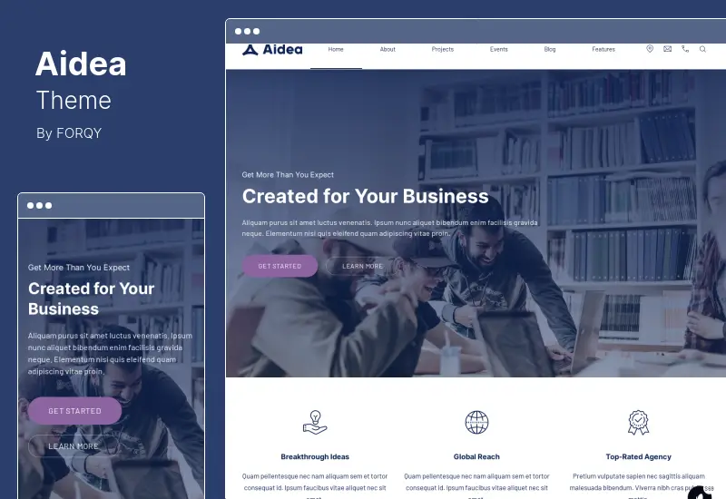 Aidea Theme - Business WordPress Theme