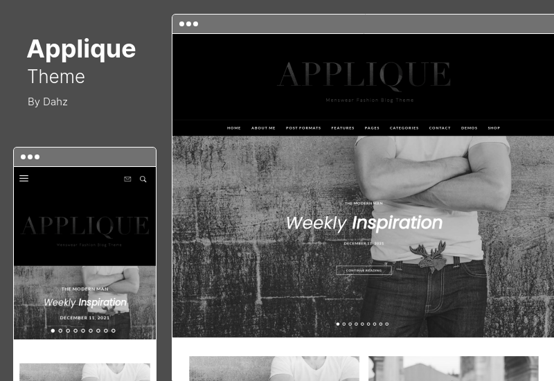 Applique Theme - Fashion Blog WordPress Theme