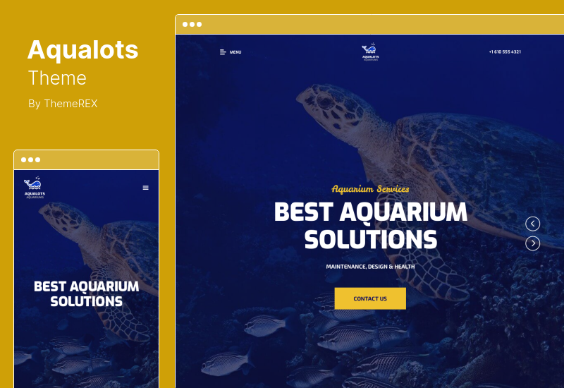 Aqualots Theme - Aquarium Installation and Maintanance Services WordPress Theme