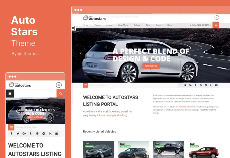 Auto Stars Theme - Car Dealership and Listings WordPress Theme