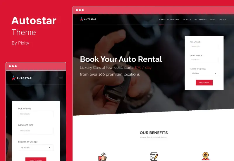 Autostar Theme - Car Rental WordPress Theme