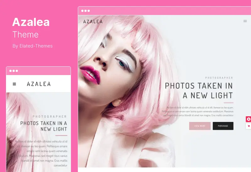 Azalea Theme - Fashion Photography WordPress Theme