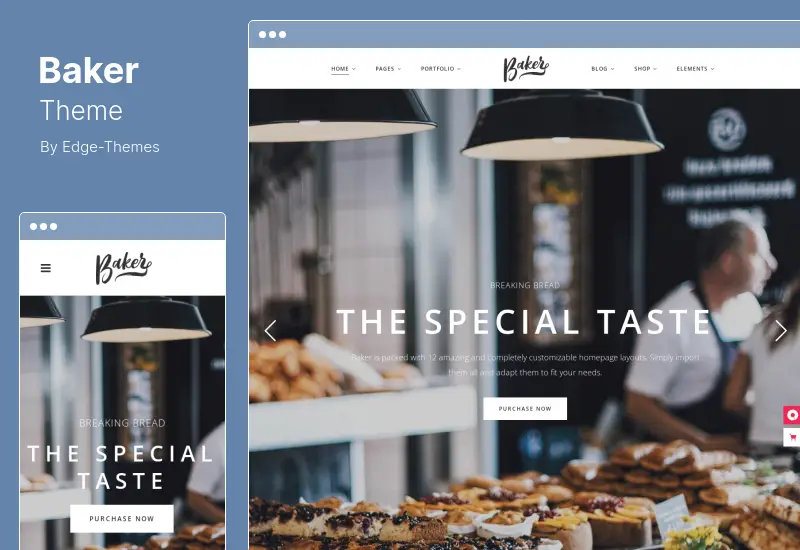 Baker Theme - Fresh Bakery, Pastry and Cake Shop WordPress Theme