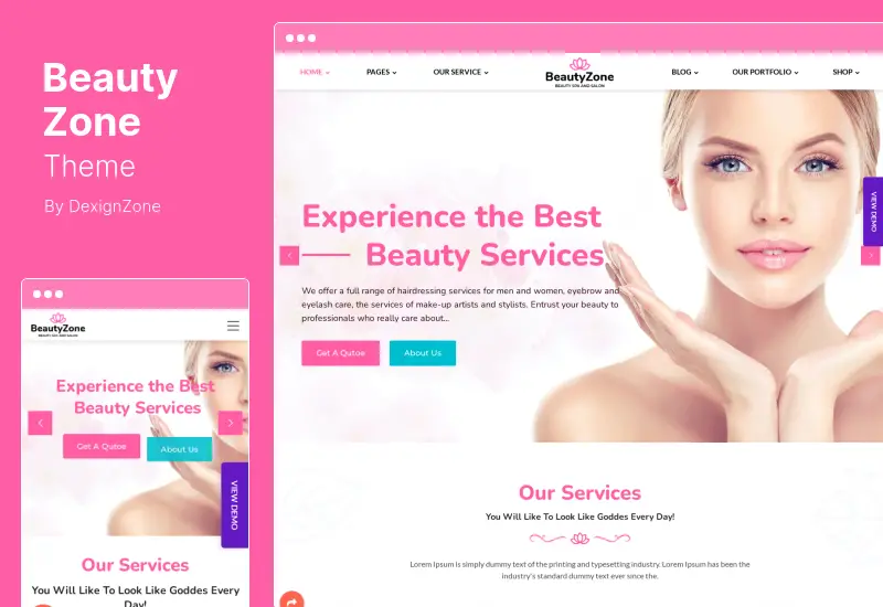 BeautyZone Theme - Beauty Spa Salon WordPress Theme
