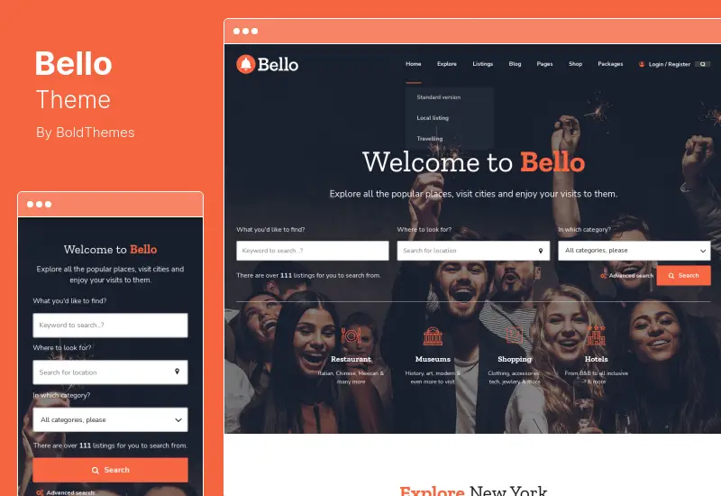 Bello Theme - Directory & Listing WordPress Theme