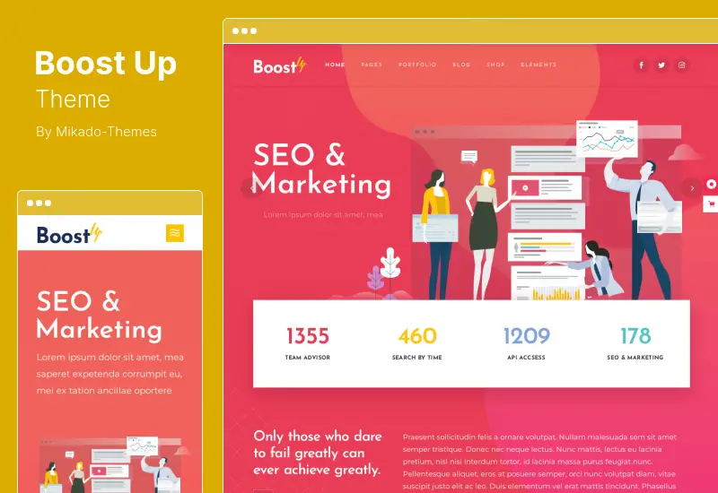 BoostUp Theme - SEO Marketing Agency WordPress Theme