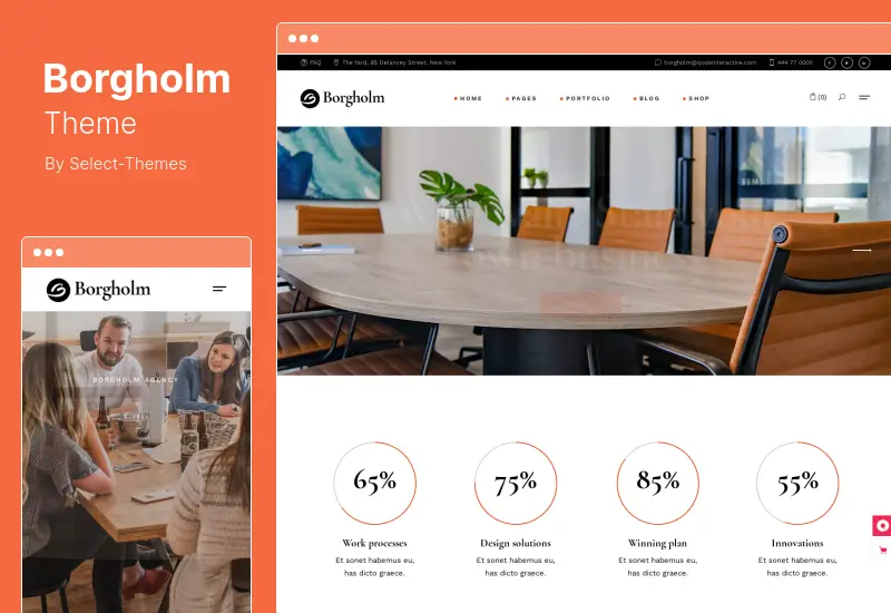 Borgholm Theme - Marketing Agency WordPress Theme