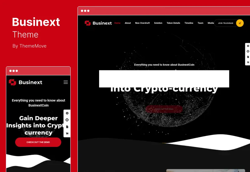 Businext Theme - Business, Finance  Crypto Currency WordPress Theme