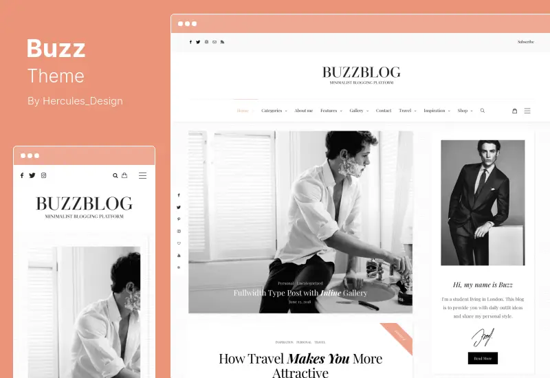 Buzz Theme - Lifestyle Blog & Magazine WordPress Theme