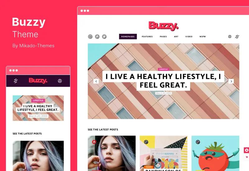Buzzy Theme - Creative Magazine WordPress Theme