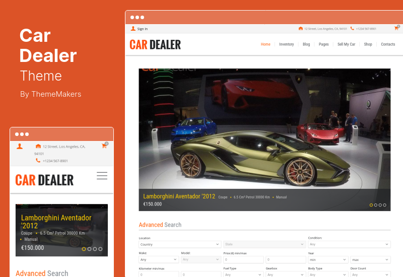 Car Dealer Theme - Car Dealership Automotive WordPress Theme