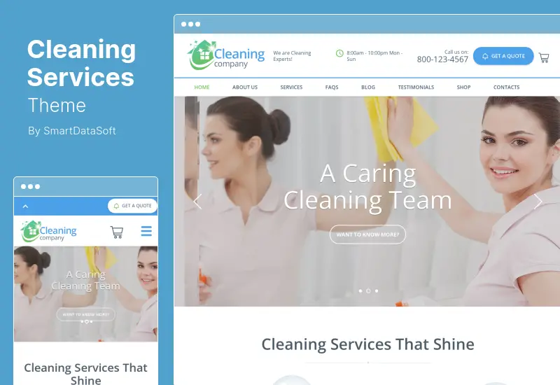 Cleaning Services Theme - Cleaning Services WordPress Theme