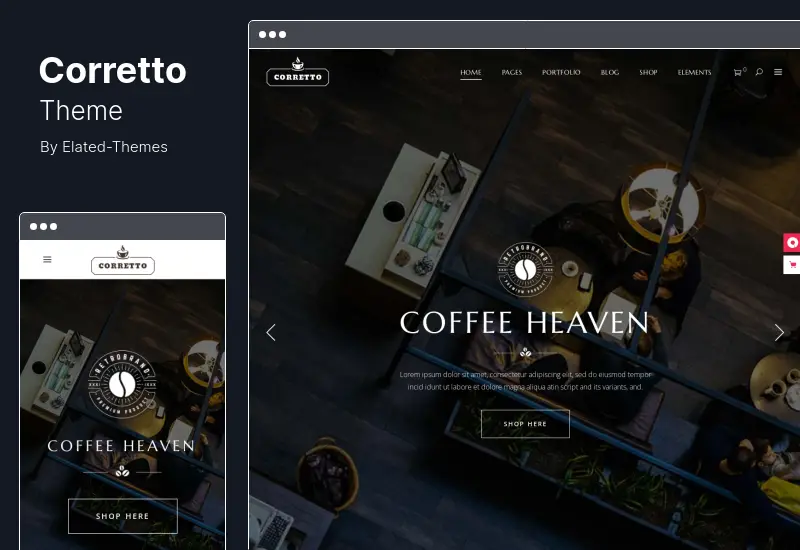 Corretto Theme - A WordPress Theme for Coffee Shops and Cafés