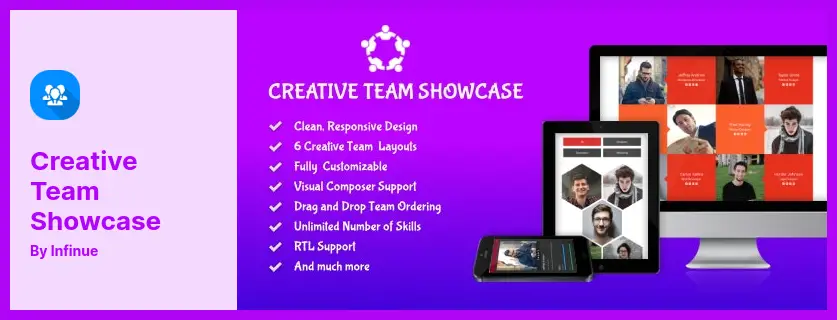 Creative Team Showcase Plugin - Team Member Showcase WordPress Plugin & Team Editor