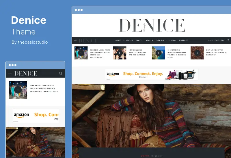 Denice Theme - A Responsive  Blog WordPress Theme