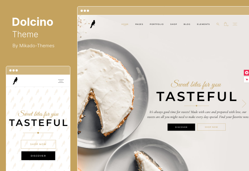 Dolcino Theme - Pastry and Cake Shop WordPress Theme