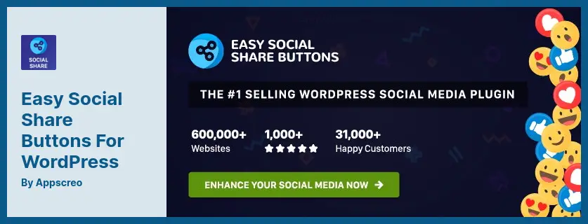 Easy Social Share Buttons for WordPress Plugin - Enhance Your Social Media With Easy Social Share Buttons