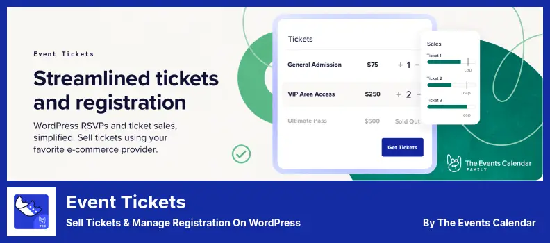 Event Tickets Plugin - Sell Tickets & Manage Registration on WordPress